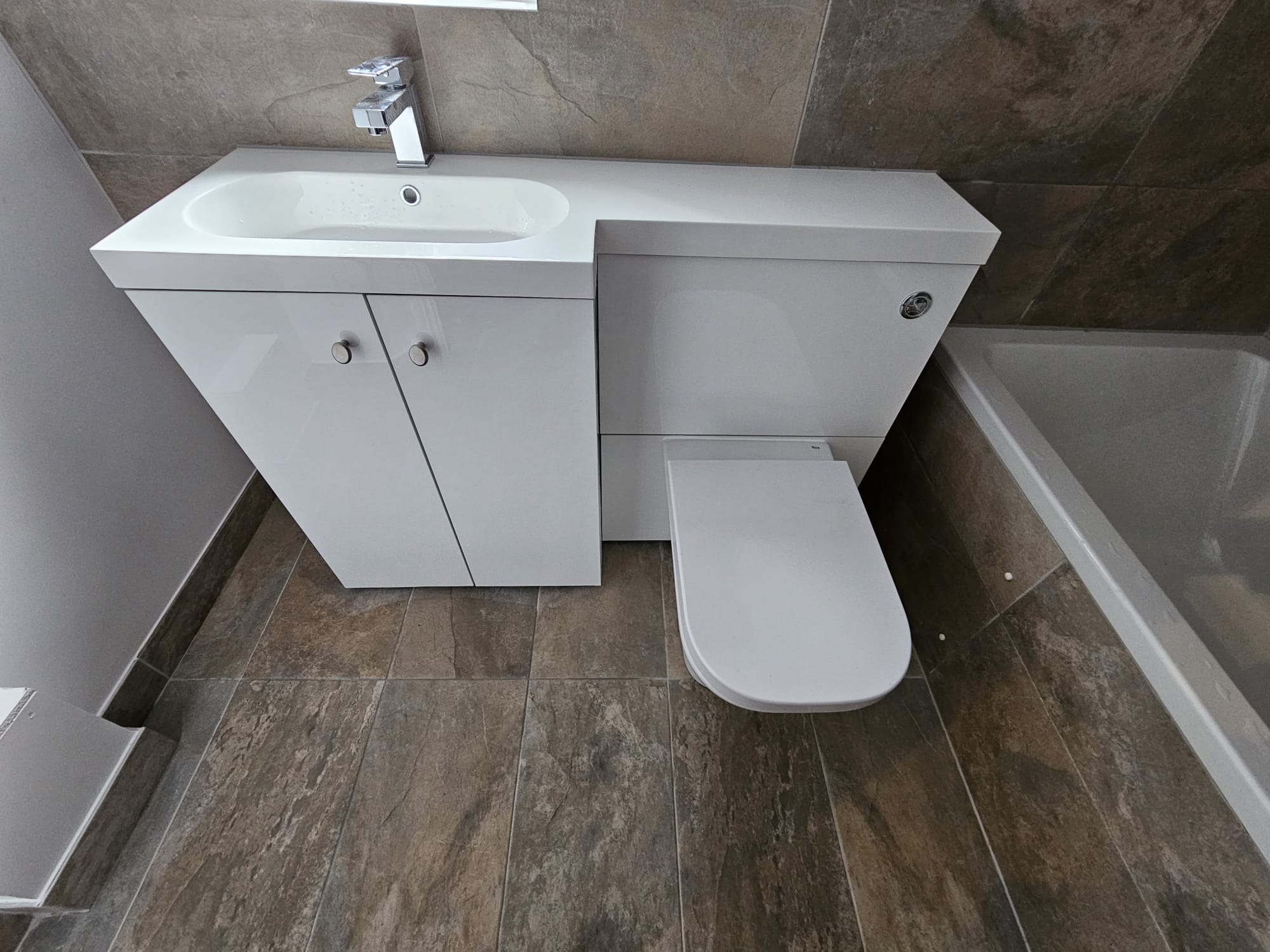 Toilet installed by plumbers in Cardiff